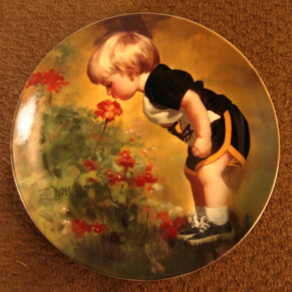 Grandma's Garden by Donald Zolan made in 1985 plate # 7437D